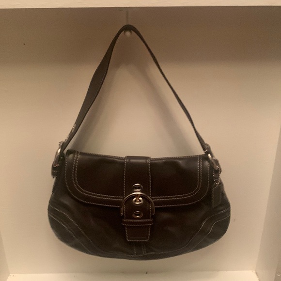 Coach Handbags - Coach Soho Hobo Brown Leather Flap Shoulderbag F10910